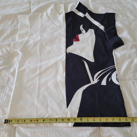 Jennifer Garment Sillouette Top Size S - Picture 4 of 14